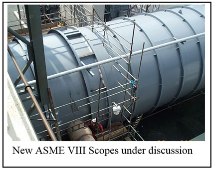 New ASME VIII Scopes under discussion