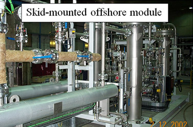 Skid mounted offshore module